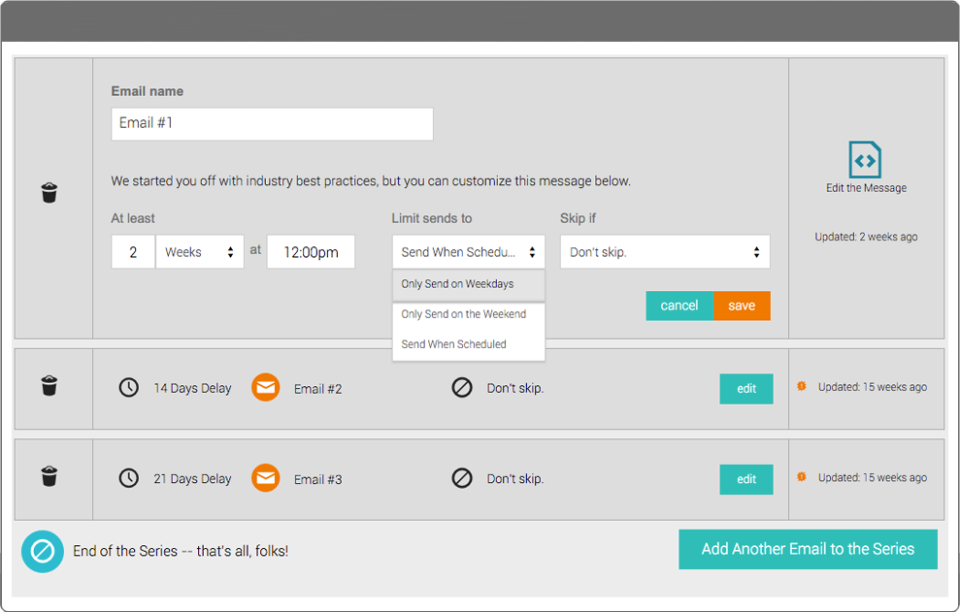 screenshot of Salsa Engage